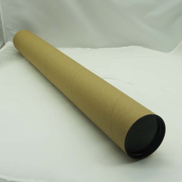 Plastic Black Mailing Tube Caps, Plain Kraft Poster Mailing